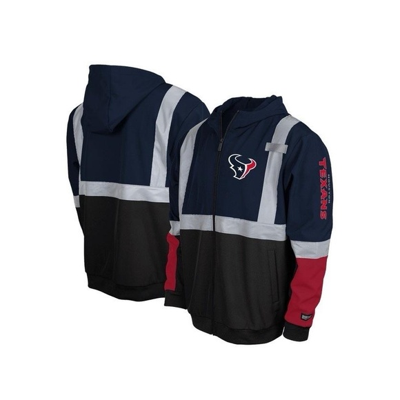 Houston Texans High-Visibility Safety Softshell Sweatshirt Hoodie blue - Picture 1 of 8